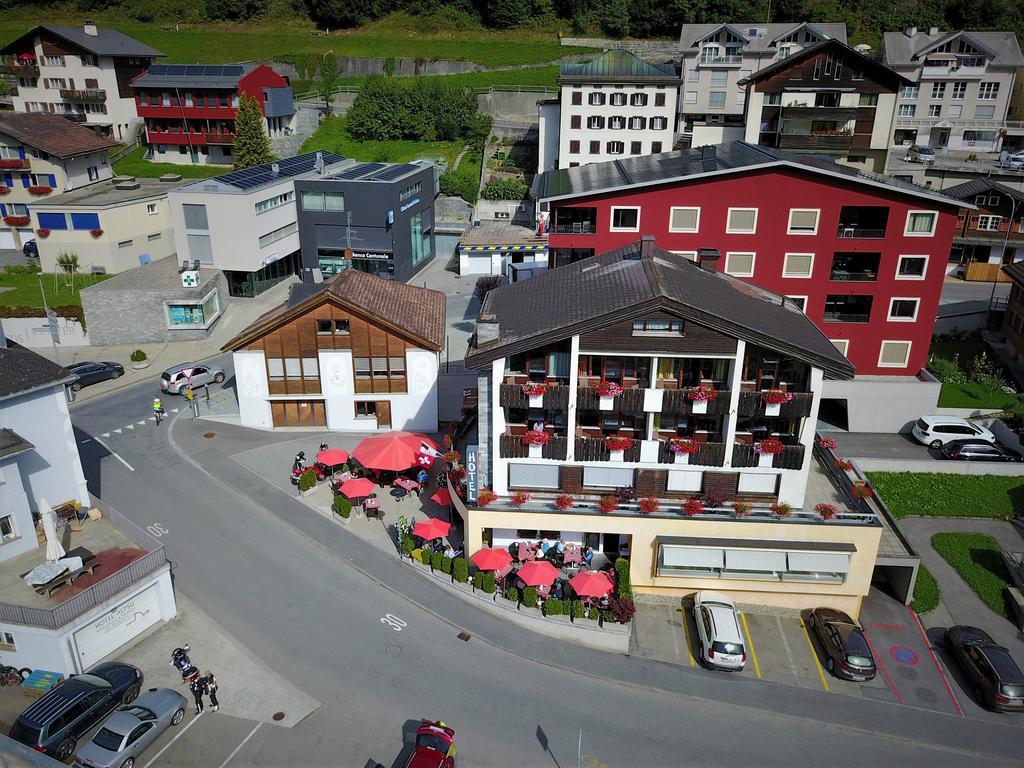 Hotel Restaurant La Furca Disentis Exteriör bild