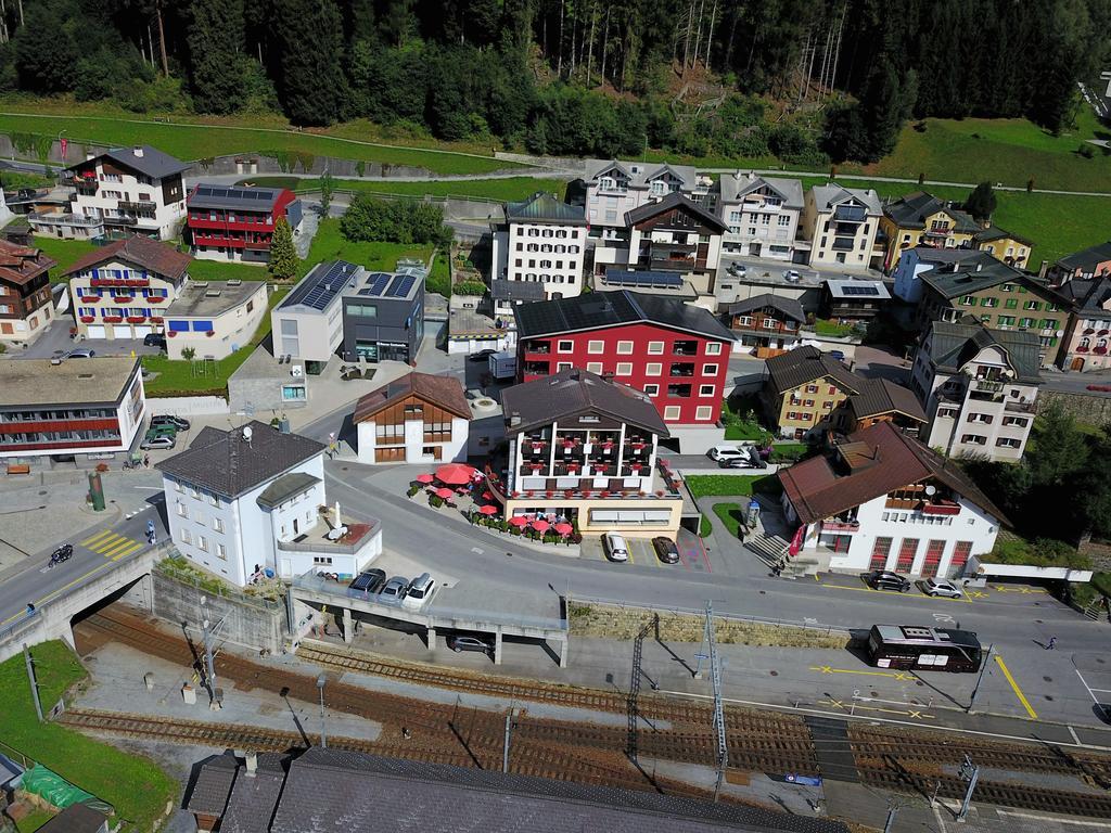 Hotel Restaurant La Furca Disentis Exteriör bild